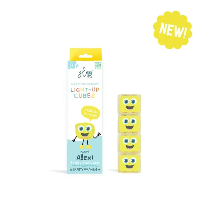 Glo Pals Alex Yellow Light-Up Cubes