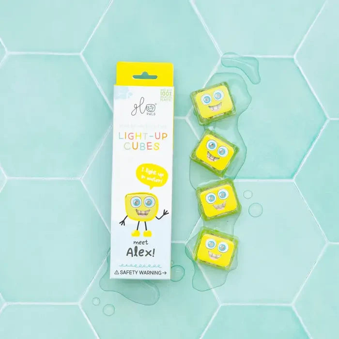 Glo Pals Alex Yellow Light-Up Cubes