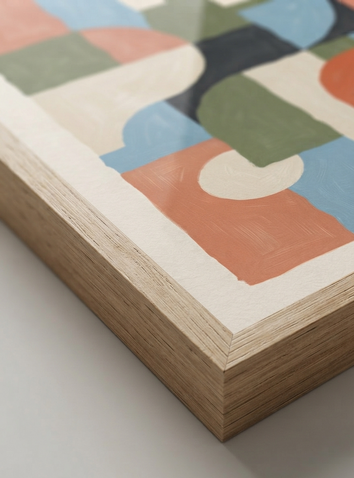 21x29.7 cm / 8x12" Framed | Oak Frame