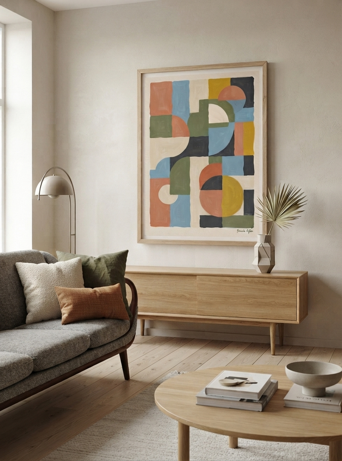 Habitat-No.06 | Mid-Century Modern Geometric Art Print