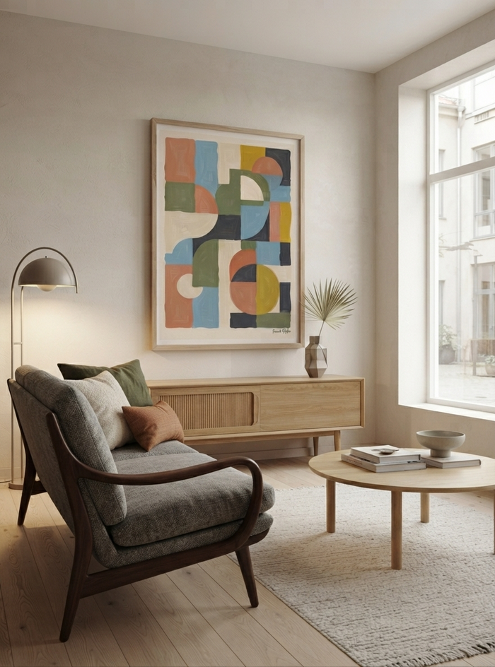 Habitat-No.06 | Mid-Century Modern Geometric Art Print