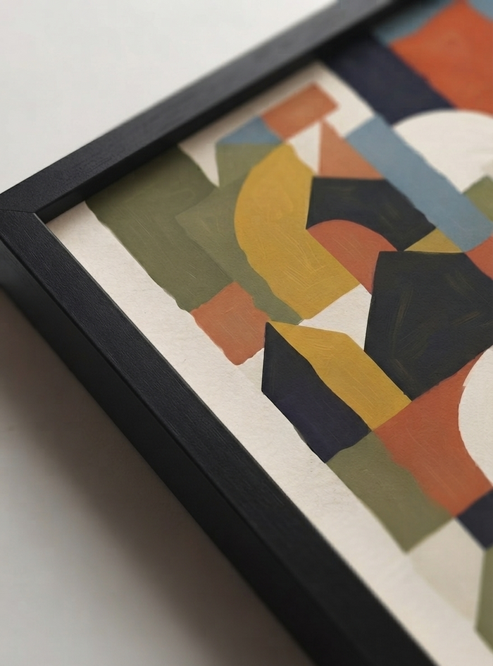 21x29.7 cm / 8x12" Framed | Black Frame