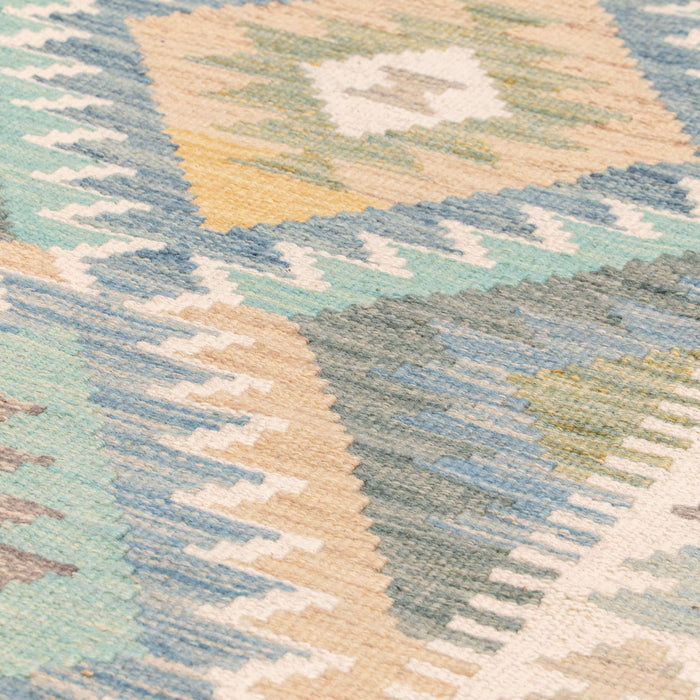 Handmade Afghan Kilim short runner - 310209