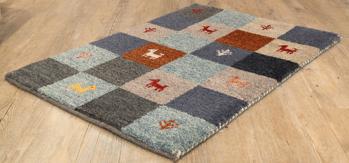 Handmade Indo Persian Gabbeh mat - 308644