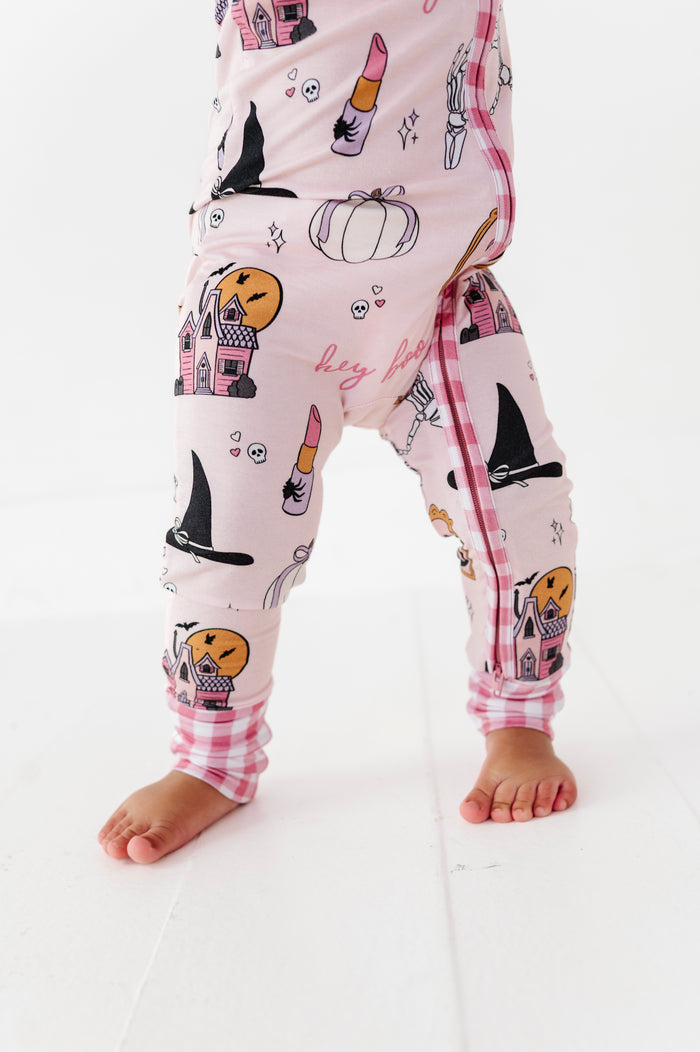 Hey Boo Convertible Footies Pink