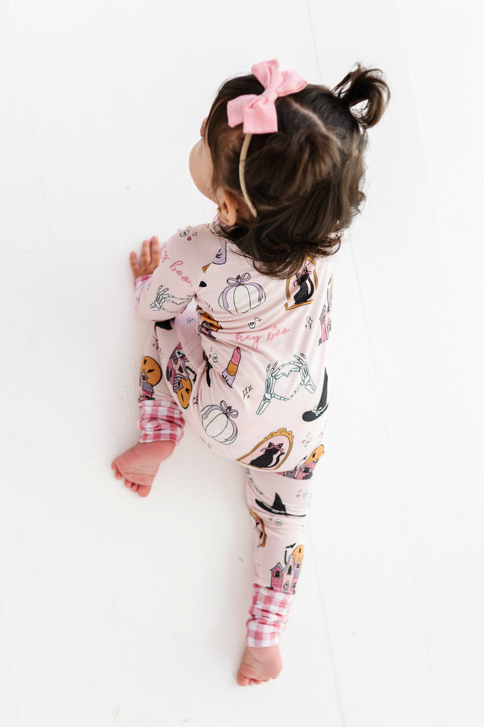 Hey Boo Convertible Footies Pink
