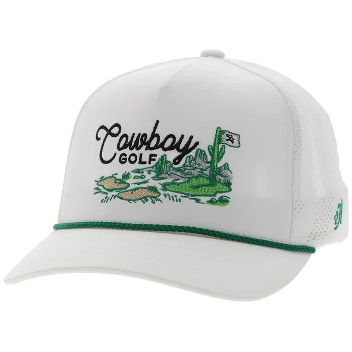 Hooey White 'Hooey Hills' Golf Course Landscape Snapback Hat 2517T-WH