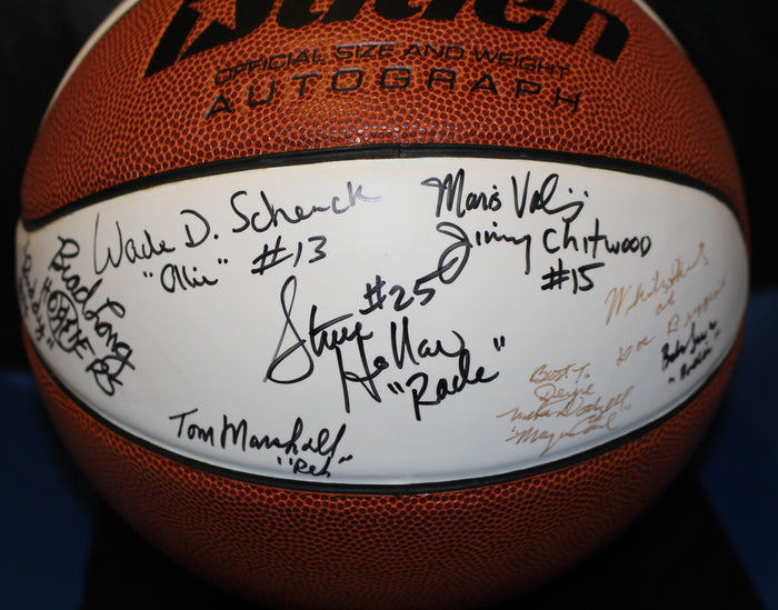 Hoosiers Gym Movie Players Autographed Basketball - Vintage Indy Sports