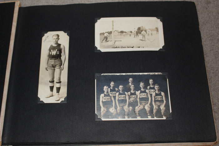 Indiana High School Basketball Photo Album 1912-1950, Total of 47 Photos - Vintage Indy Sports