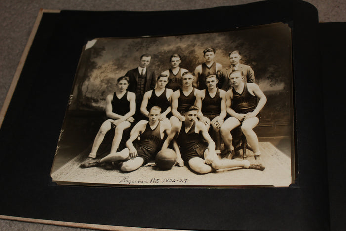 Indiana High School Basketball Photo Album 1912-1950, Total of 47 Photos - Vintage Indy Sports