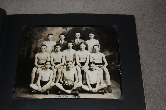 Indiana High School Basketball Photo Album 1912-1950, Total of 47 Photos - Vintage Indy Sports