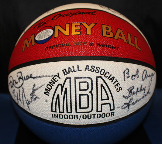 Indiana Pacers Autographed ABA Money Ball - Vintage Indy Sports