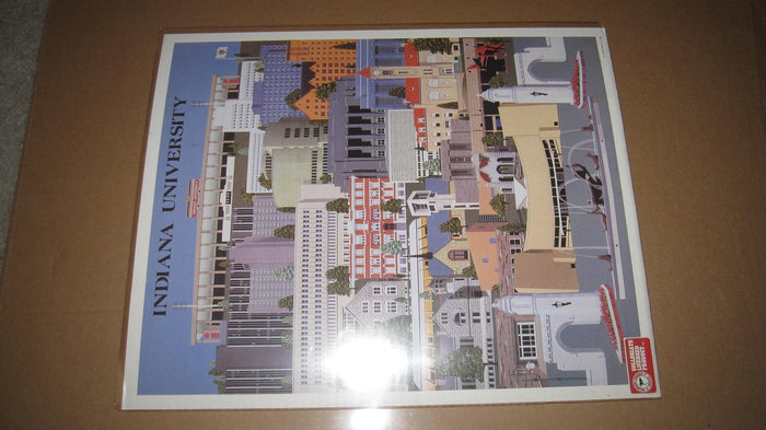 Indiana University 1990 David Lee Campus Print 16x20 - Vintage Indy Sports