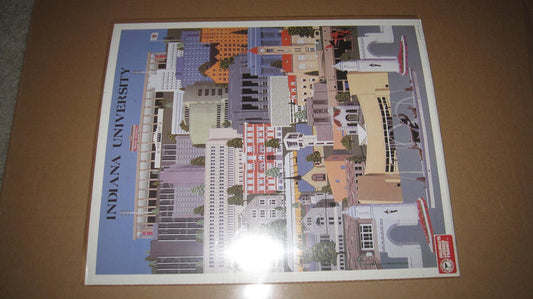 Indiana University 1990 David Lee Campus Print 16x20 - Vintage Indy Sports
