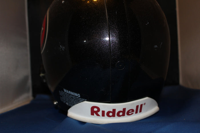 Indiana University Game Used Football Helmet, Rare Black Style - Vintage Indy Sports