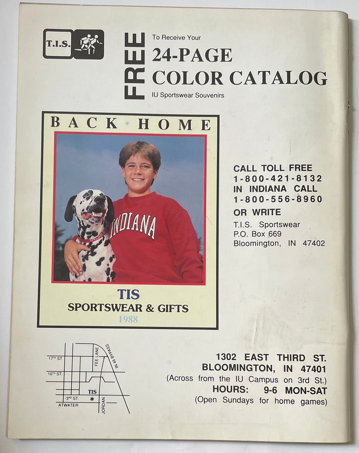 Indiana University vs  Iowa basketball program 1989