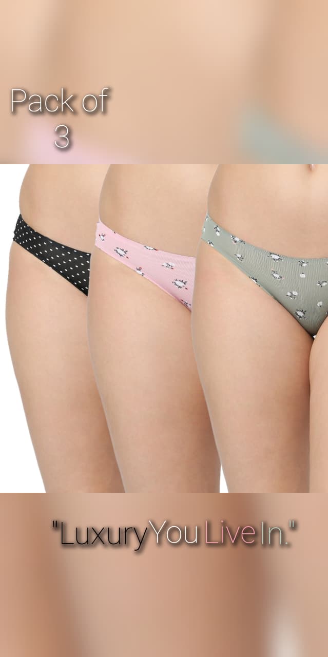 Invisifit Bonded Bikini Panties- Pack of 3