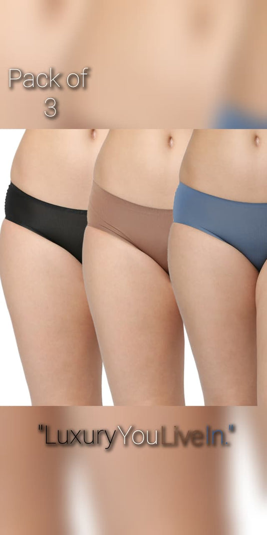 Invisifit Bonded Bikini Panties- Pack of 3