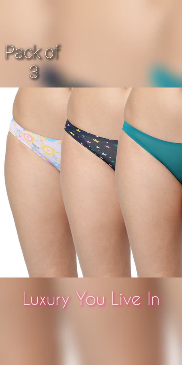 Invisifit Bonded Bikini Panties- Pack of 3