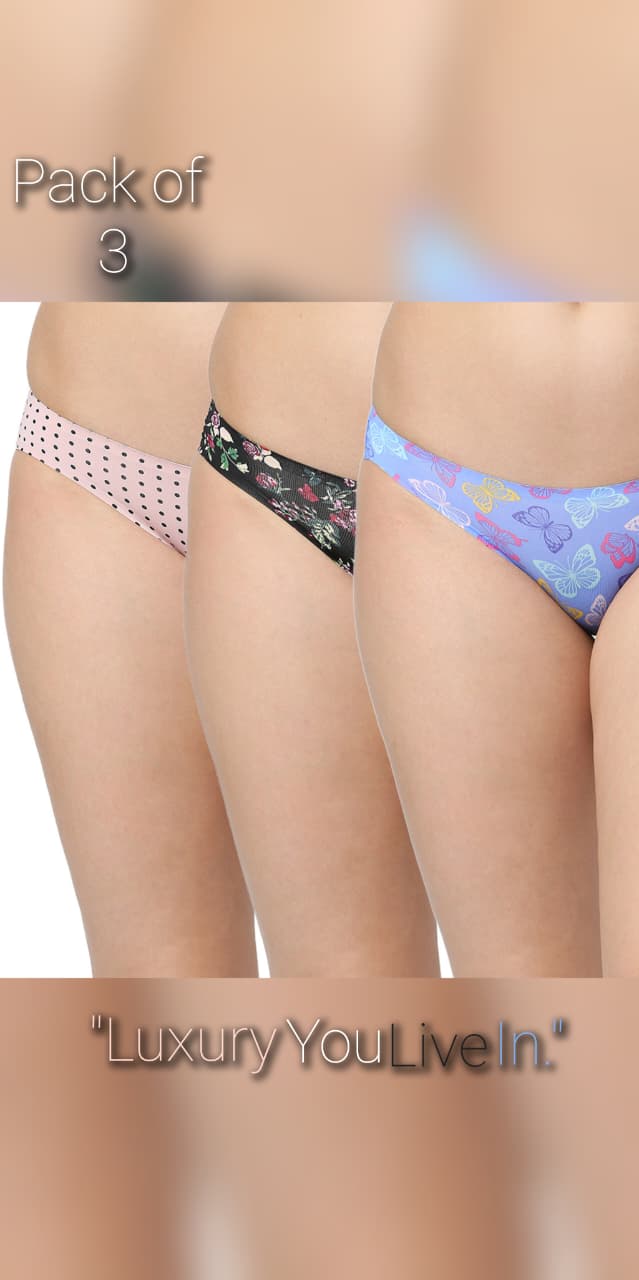 Invisifit Bonded Bikini Panties- Pack of 3