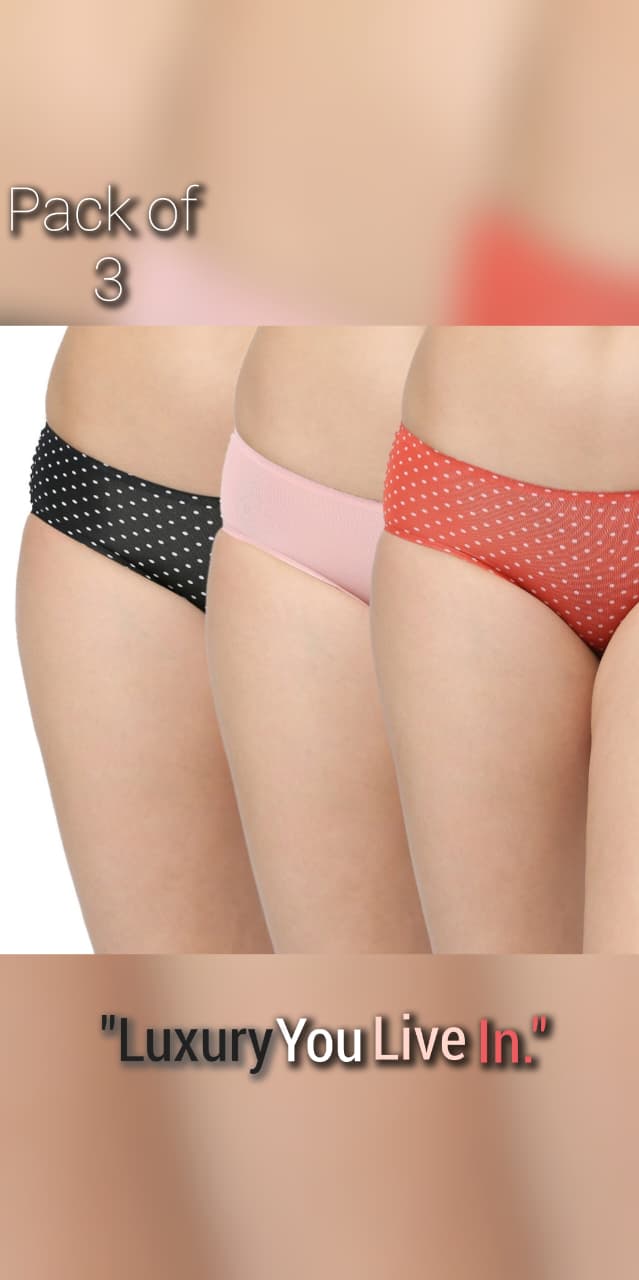 Invisifit Bonded Bikini Panties- Pack of 3