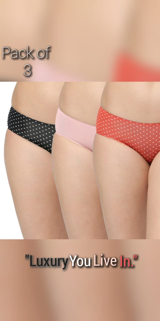 Invisifit Bonded Bikini Panties- Pack of 3