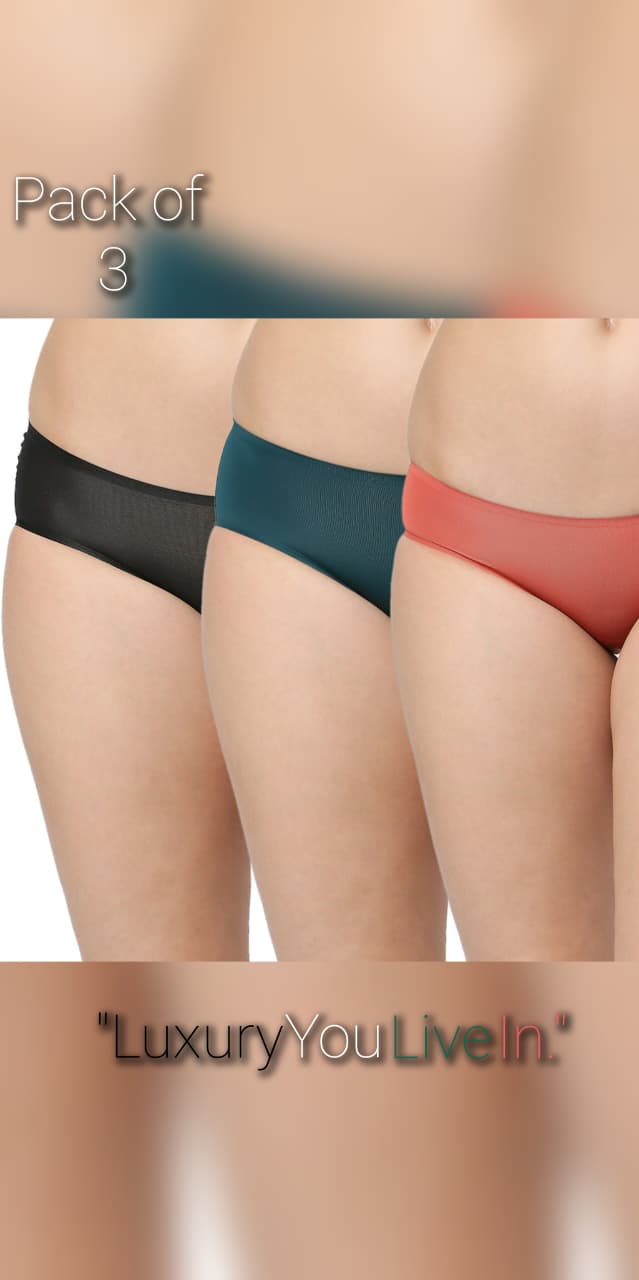 Invisifit Bonded Bikini Panties- Pack of 3