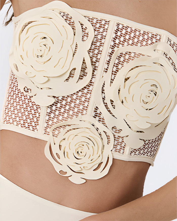 JARDIN DE ROSAS BIKINI TOP