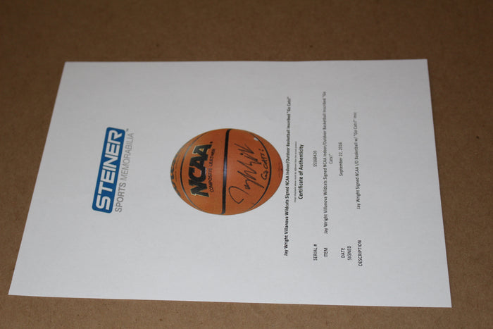 Jay Wright Villanova Autographed NCAA Basketball