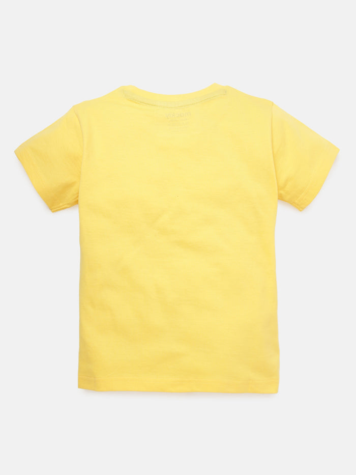 Just Ride Boys Printed Cotton T-Shirt