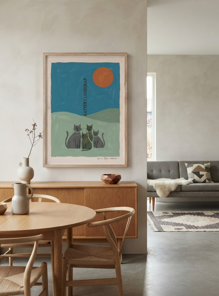 KATTER | Scandinavian Cat Art Print