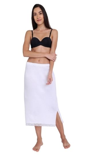 Khushboo Solid Midi Slip| Innerwear Skirt| Bottom Slip