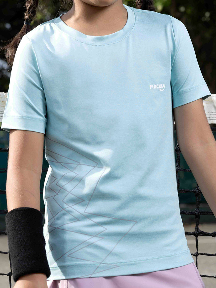 KIDS UNISEX SPORTS T-SHIRT – SEA GREEN