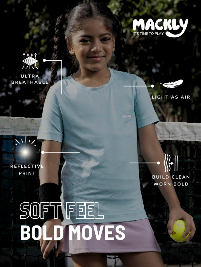 KIDS UNISEX SPORTS T-SHIRT – SEA GREEN