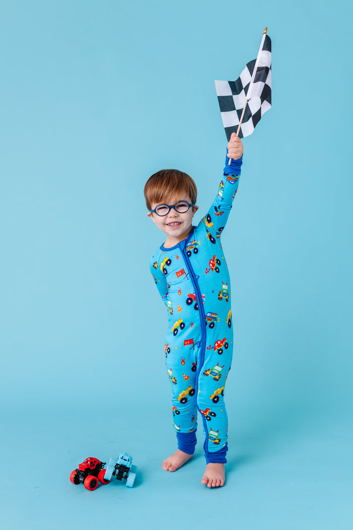 Kiki+Lulu x Young Wild Friedman Monster Truck Convertible Footies