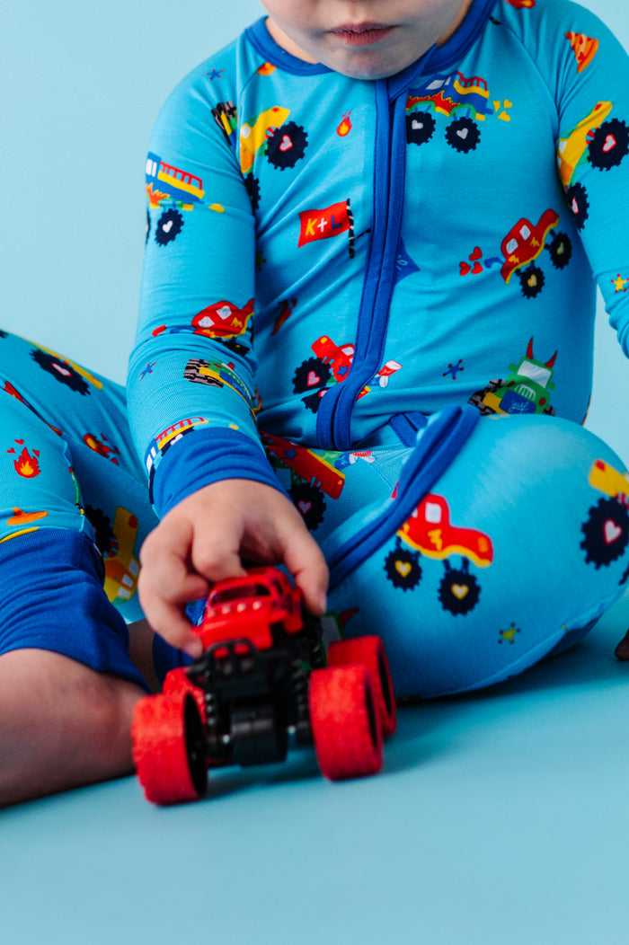 Kiki+Lulu x Young Wild Friedman Monster Truck Convertible Footies