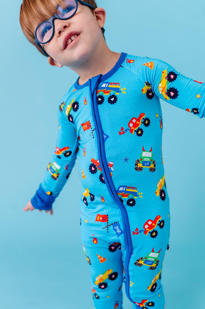 Kiki+Lulu x Young Wild Friedman Monster Truck Convertible Footies