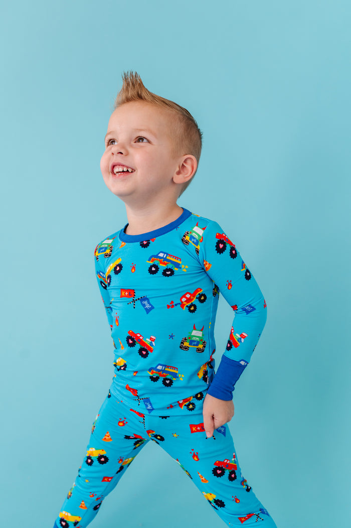 Kiki+Lulu x Young Wild Friedman Monster Truck Pajamas