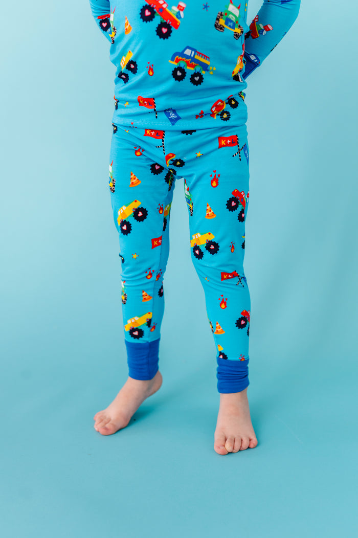 Kiki+Lulu x Young Wild Friedman Monster Truck Pajamas