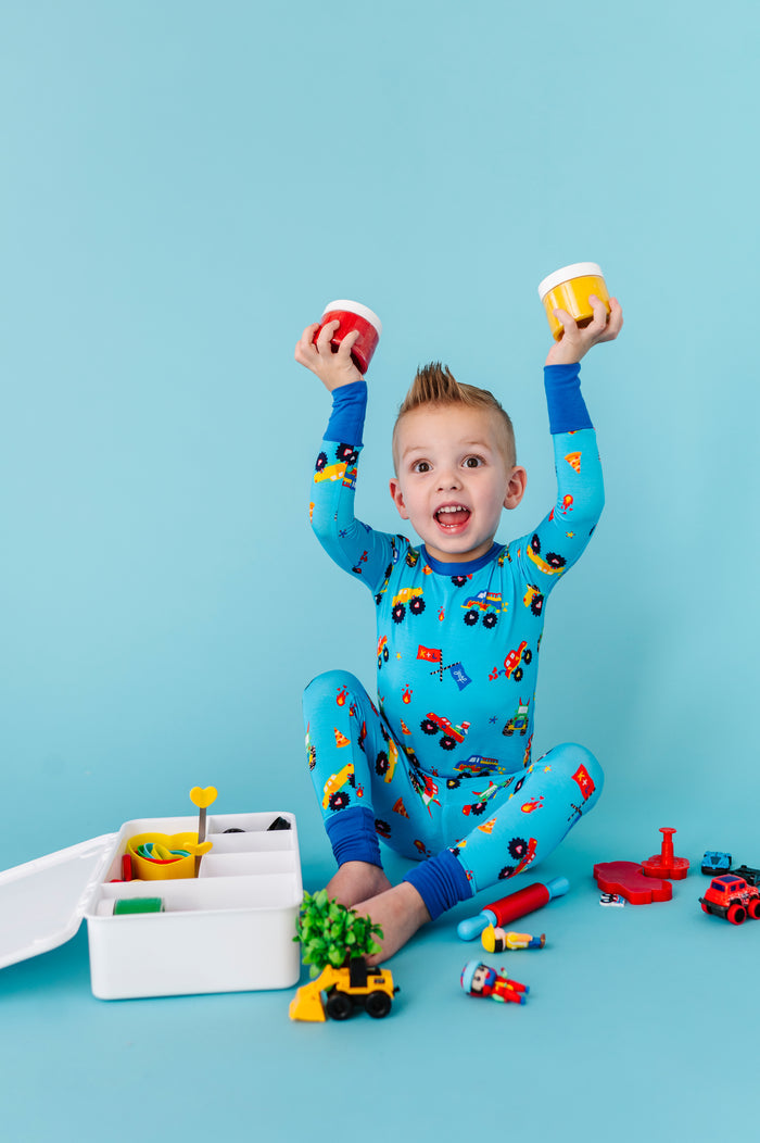Kiki+Lulu x Young Wild Friedman Monster Truck Pajamas