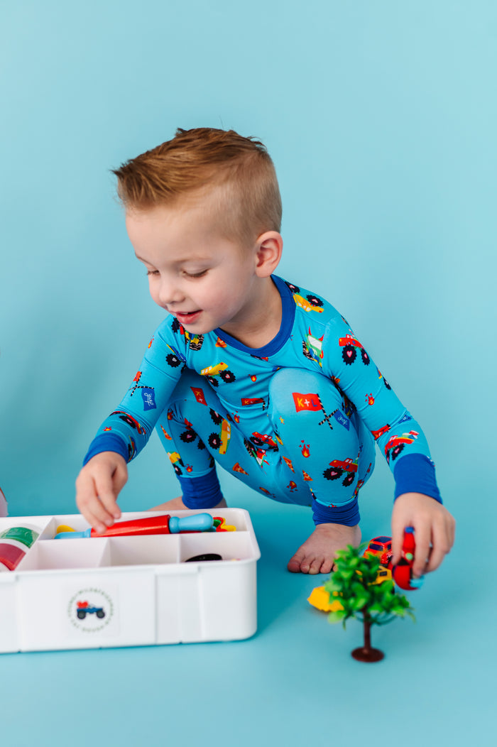 Kiki+Lulu x Young Wild Friedman Monster Truck Pajamas