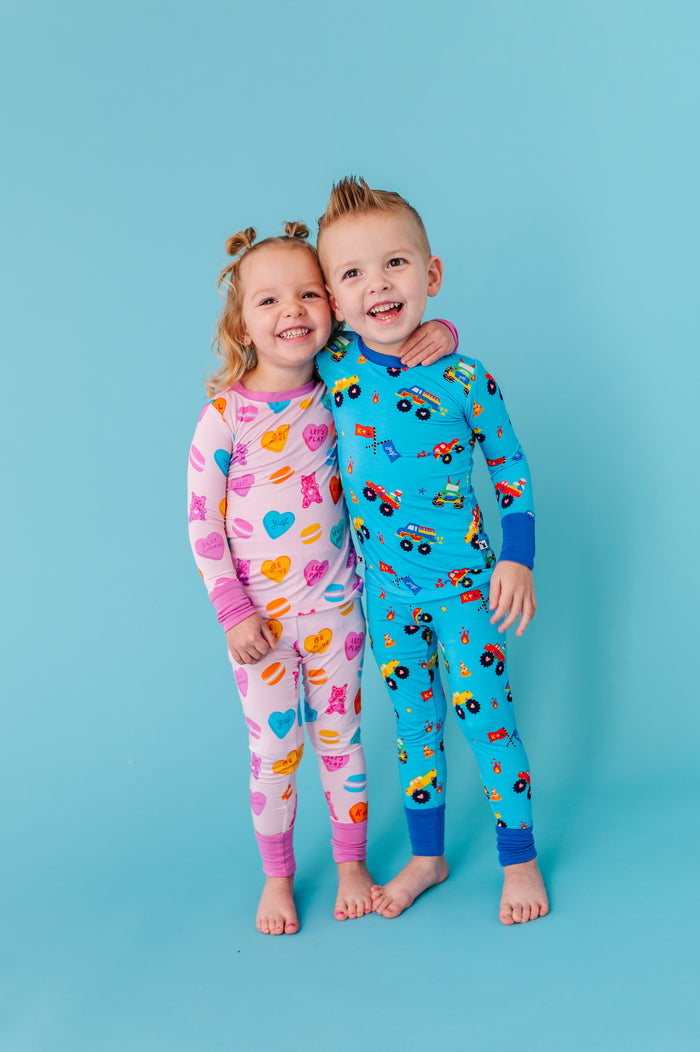Kiki+Lulu x Young Wild Friedman Monster Truck Pajamas
