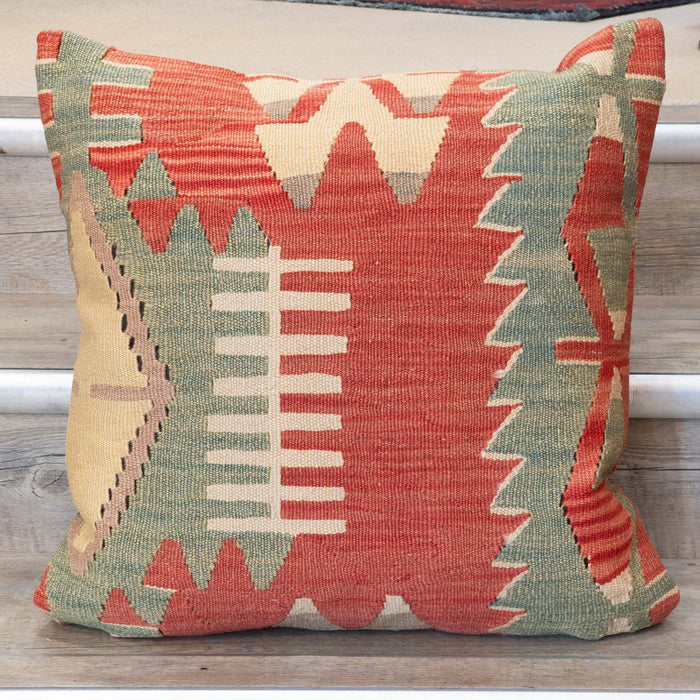 Large Handmade Turkish kilim cushion - 309673-S