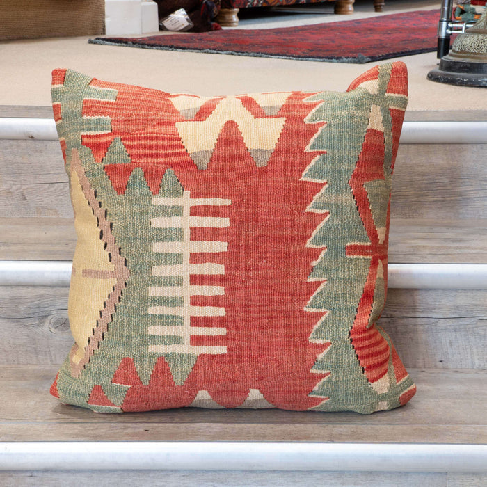 Large Handmade Turkish kilim cushion - 309673-S