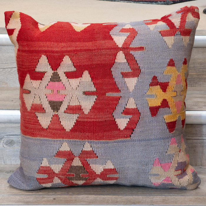Large Handmade Turkish kilim cushion - 309673-V
