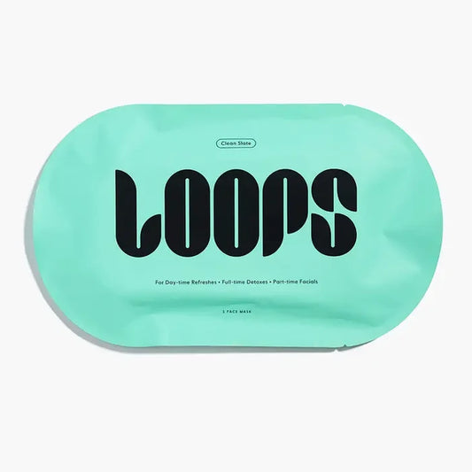 LOOPS – Clean Slate Hydrogel Mask, Single Mask