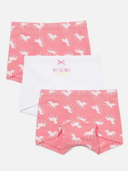 Mackly Girls Boxers - Pack of 3 | UNICORN SQUAD