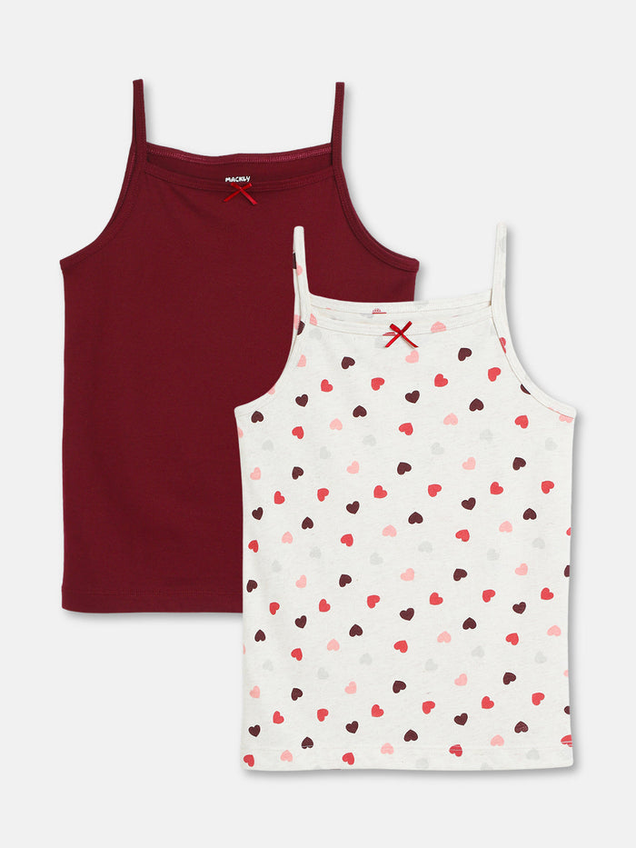 Mackly Girls Camisole - Pack of 2