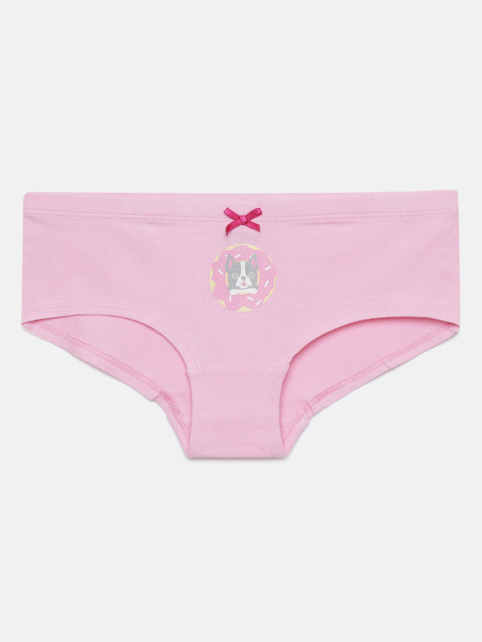 Mackly Girls Printed Cotton Hipster, Pack of 3