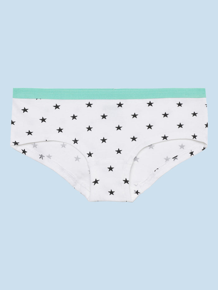 Mackly Girls Printed Cotton Hipster, Pack of 3